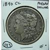 Image 1 : 1890-CC U.S. MORGAN SILVER DOLLAR