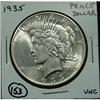 Image 1 : 1935 U.S. PEACE DOLLAR