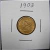 Image 1 : 1903 $2 ½ U.S. LIBERTY GOLD COIN
