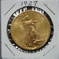 1927 $20 U.S. ST. GAUDENS GOLD COIN