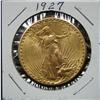 Image 1 : 1927 $20 U.S. ST. GAUDENS GOLD COIN