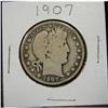 Image 1 : 1907 U.S. BARBER HALF DOLLAR