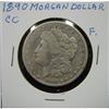 Image 1 : 1890-CC U.S. MORGAN SILVER DOLLAR