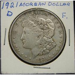1921-D U.S. MORGAN SILVER DOLLAR