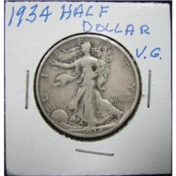 1934 U.S. WALKING LIBERTY HALF DOLLAR