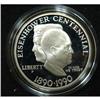 Image 1 : 1990 U.S. EISENHOWER SILVER DOLLAR