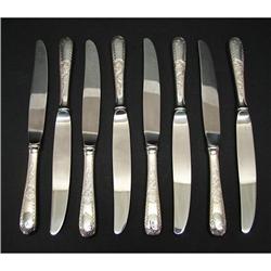 KIRK STIEFF MAYFLOWER SILVER DINNER KNIVES