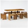 Image 1 : Charlotte Perriand, dining set from Les Arcs,