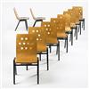 Image 1 : Roland Rainer, 3-4-3 chairs, set of ten, A. &
