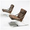 Image 1 : Paul Tuttle, Zeta lounge chairs, pair, Strass