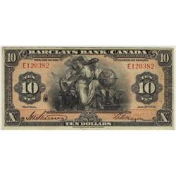 Barclays bank 1935 $10 CH-30-12-08 E120382 F-