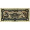 Image 1 : Dominion Bank 1925 $50 F to F+ No.38998 CH-22