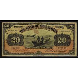 The Bank of Nova Scotia  1918 $20 No.127092