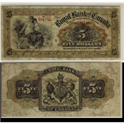 The Royal Bank of Canada 1901  $5  630-10-02-