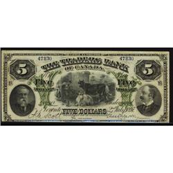 The Traders Bank of Canada  1897 $5  CH-No.47