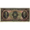 Image 1 : Union bank of Canada  1921 $10  No.046595  Fi