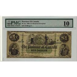 PC-2a 1866   $1 #53100 Montreal PMG VG-10, co