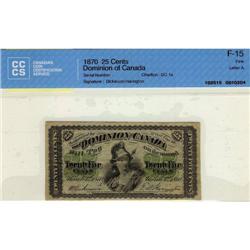 DC-1a 1870 Ltr A 25¢ CCCS F15