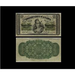 DC-1c 1870  25¢ F-15, Rare inverted type note