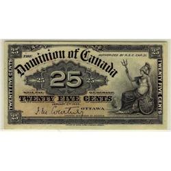 DC-15a 1900 25 cents Courtney EF