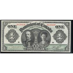 DC-18d  1911 $1 No.012943P Boville "Black lin