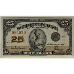 DC-24b 1923  25¢ #082920  Hyndman-Saunders CC