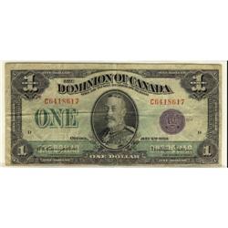 DC-25l 1923  $1 #C6418617  Purple seal CCCS F