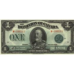 DC-25d, 1923 $1 #M-399511 UNC. A superb Domin