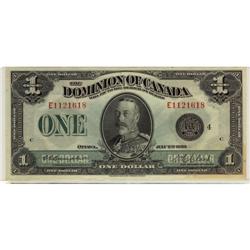 DC-25o 1923 $1  Black Seal Groupe 4, E1121618