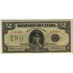 DC-26k  1923 $2 Campbell No.V-788070.  VF-EF,