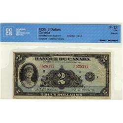 BC-4 1935 $2 s F525177 CCCS F-12