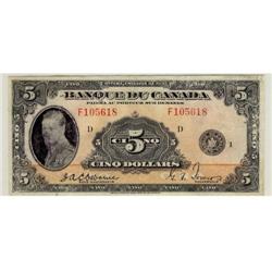 BC-6 1935 $5 French text F105618 VF-30 some d