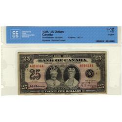 BC-11 1935 $25 CCCS F12