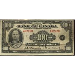 BC-15  1935 $100 English text Two digit "RADA