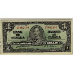 BC-21a 1937 $1 Osborne-Towers  E/A580243.  UN