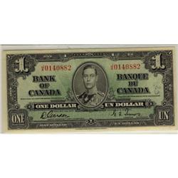 BC-21b 1937 $1  J/A0140882  number 23 is writ