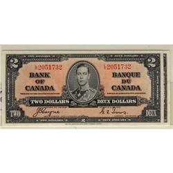 Consecutive pair of 1937 $2 Coyne Towers L/R2