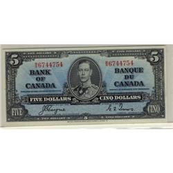 BC-23c 1937 $5 Coyne-Towers  B/S6744754.  UNC