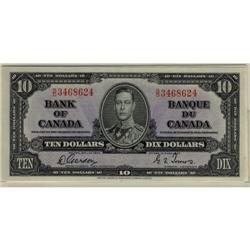 BC-24b, 1937 $10, Lot fo three gem examples #