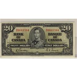 BC-25b 1937 $20 Gordon-Towers  B/E0661584.  U