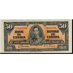 BC-26b, 1937 $50, sharp AU example #BH3648768