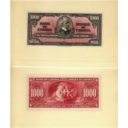 BC-28FP and BC-29BP 1937 $1000 Face and Back