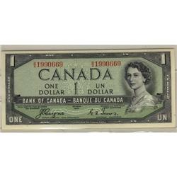 BC-29a 1954 $$1  DF b/a1990669 UNC