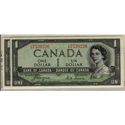 BC-29a 1954 $1 Coyne Towers A/A7520226/0227,