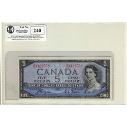 BC-31a 1954 $5 DF B/C1123558 UNC
