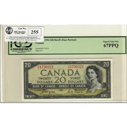 BC-33a 1954 DF $20 #BE1750221 PCGS UNC67PPQ