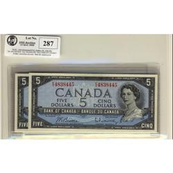 BC-39b, Lot of six  notes 1954 $5  (3) and BC