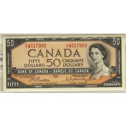 BC-42b 1954 $50 Beattie- Rasminsky  B/H451739