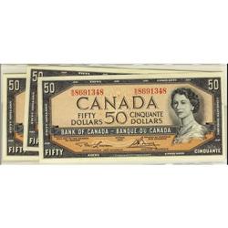BC-42c 1954  $50 Lawson-Bouey #B/H8691346 to