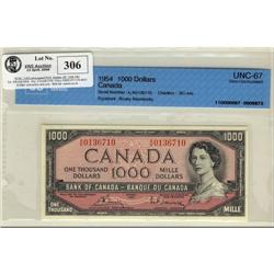 BC-44c 1954  $1000 Bouey-Rasminski  #A/K01367